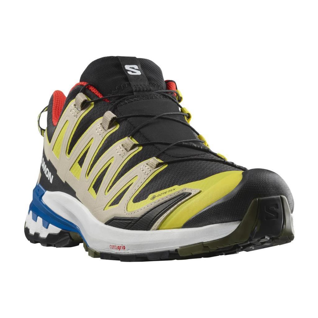 Salomon 471190 Xa Pro 3D V9 GTX Black/Buttercup/Lapis Blue Erkek Outdoor Ayakkabı