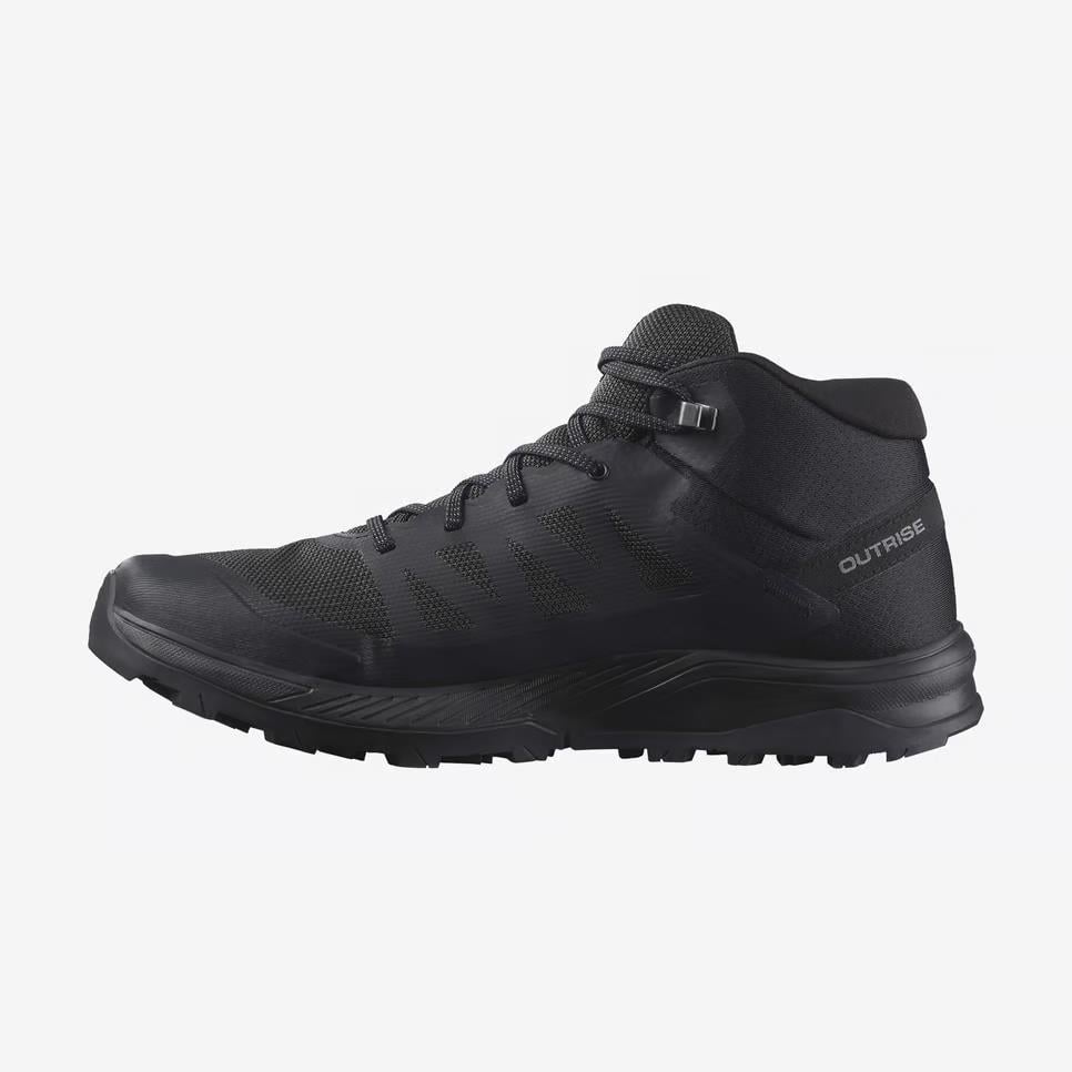 Salomon 471435 OUTrise Mid GTX Black/Black/Phantom Erkek Outdoor Bot