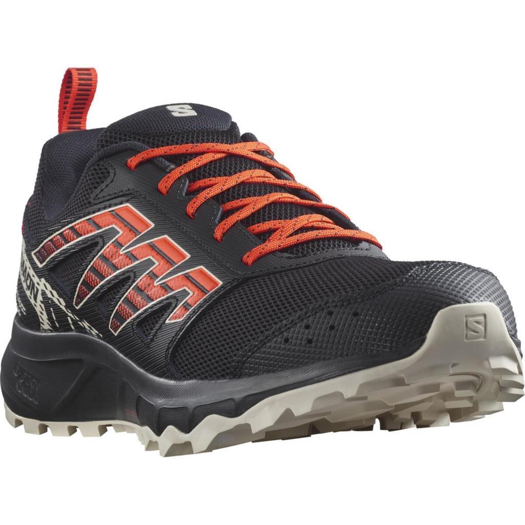 Salomon 471526 Wander Black/Rainy Day/Scarlett Ibis Erkek Outdoor Ayakkabı