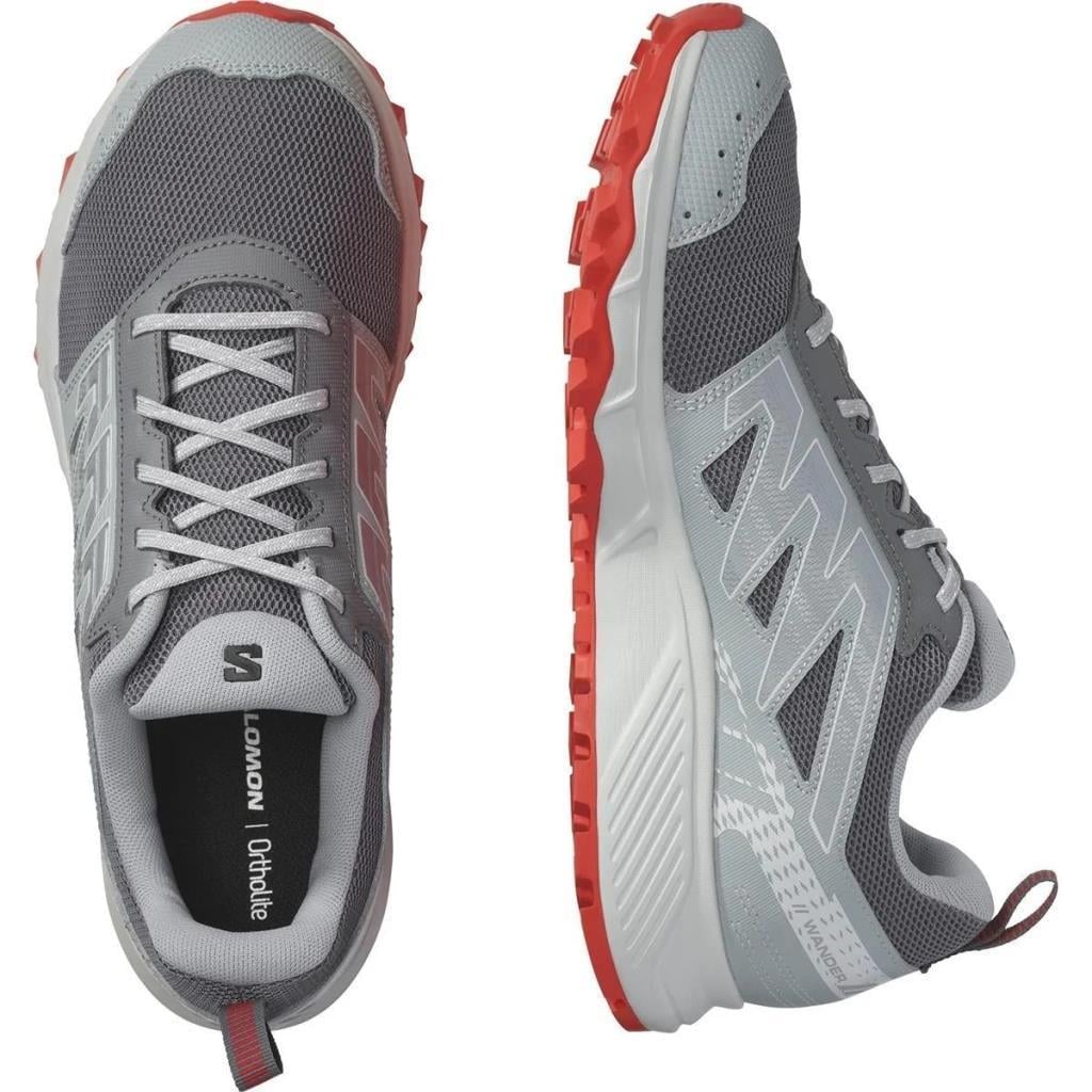 Salomon 471528 Wander Quiet Shade/Lunar Rock/Riery Red Erkek Outdoor Ayakkabı