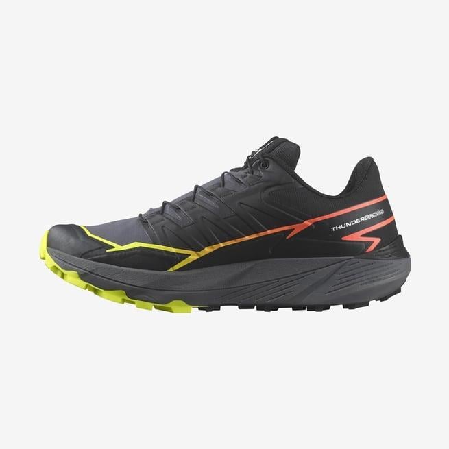 Salomon 472954 Thundercross Black/Quiet Shade/Neon Flame Erkek Outdoor Ayakkabı