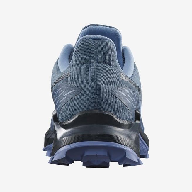 Salomon 473135 Alphacross 5 W Bering Sea/Carbon/Blue Heron Kadın Outdoor Ayakkabı