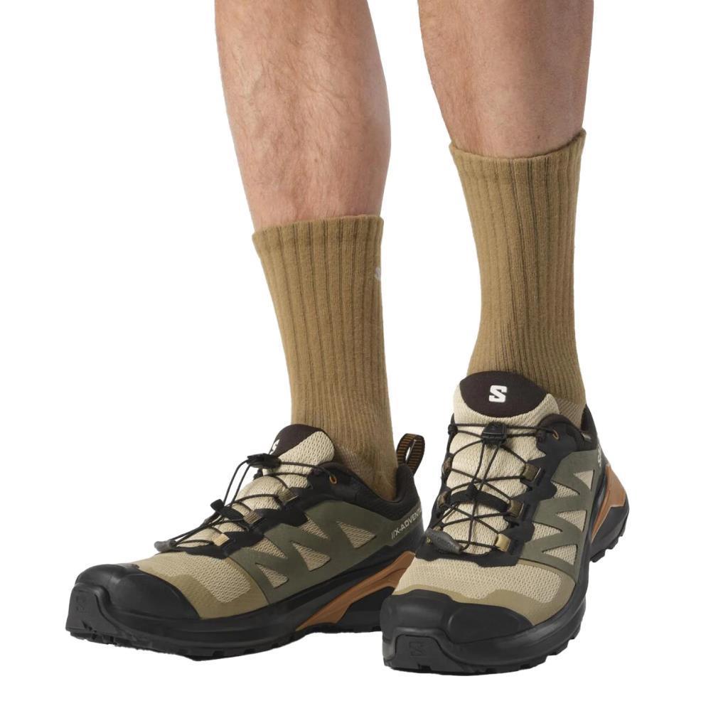 Salomon 473213 X-Adventure GTX Safari/Black/Sugar Almond Erkek Outdoor Ayakkabı