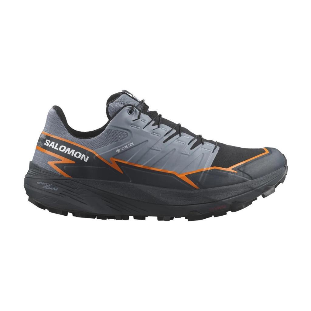 Salomon 473831 Thundercross GTX Flint Stone/Carbon/Orange Pepper Erkek Outdoor Ayakkabı