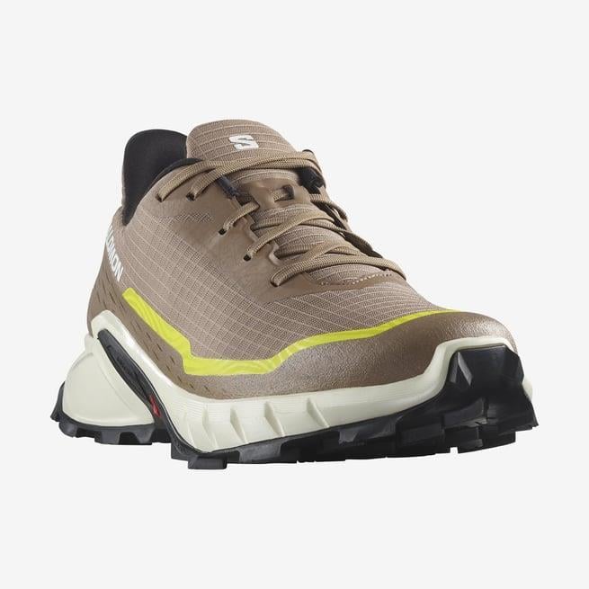 Salomon 474601 Alphacross 5 Caribou/Canteen/Sulphur Spring Erkek Outdoor Ayakkabı
