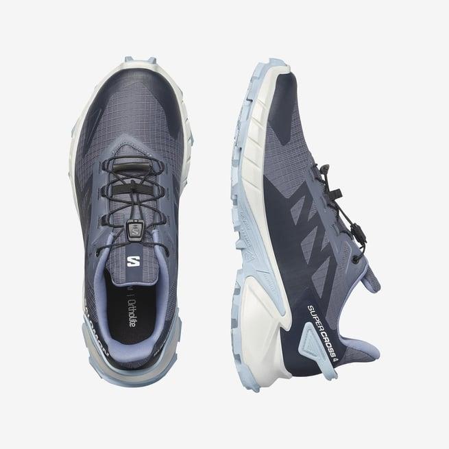 Salomon 474617 Supercross 4 W Grisaille/White/Cashmere Blue Kadın Outdoor Ayakkabı