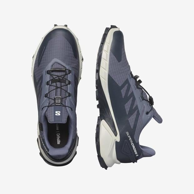 Salomon 474623 Supercross 4 GTX Grisaille/White/Carbon Erkek Outdoor Ayakkabı