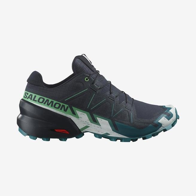 Salomon 474653 Speedcross 6 Carbon/Tahitian Tide/White Erkek Outdoor Ayakkabı