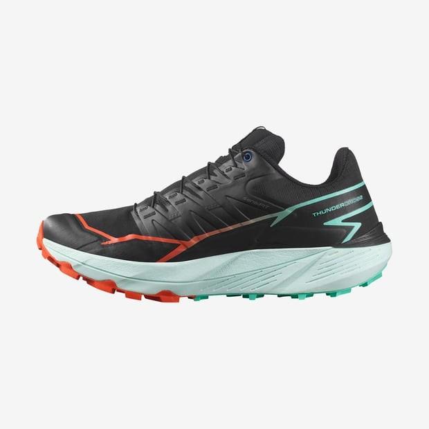 Salomon 475609 Thundercross Black/Cherry Tomato/Electric Green Erkek Outdoor Ayakkabı