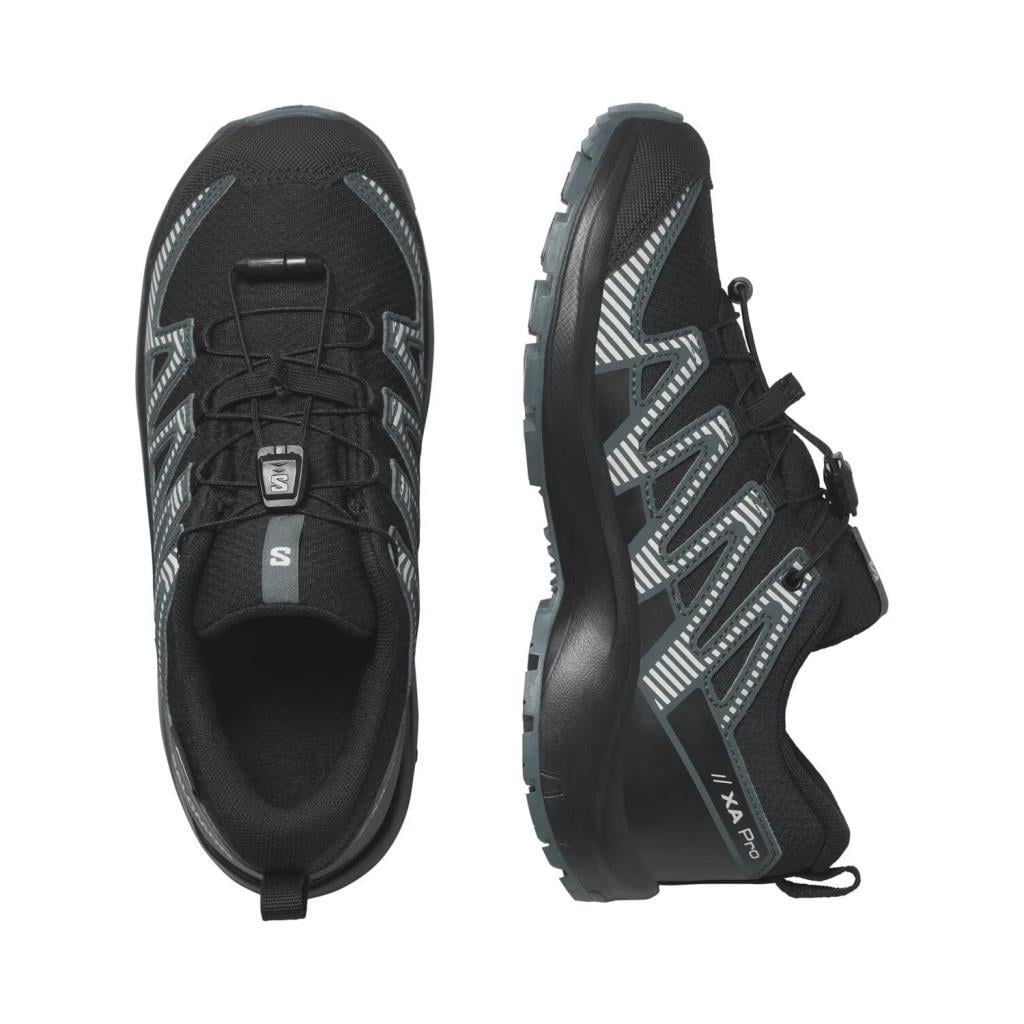 Salomon 475680 Xa Pro V8 CSWP J Black/Phantom/Dark Slate Kadın Outdoor Ayakkabı
