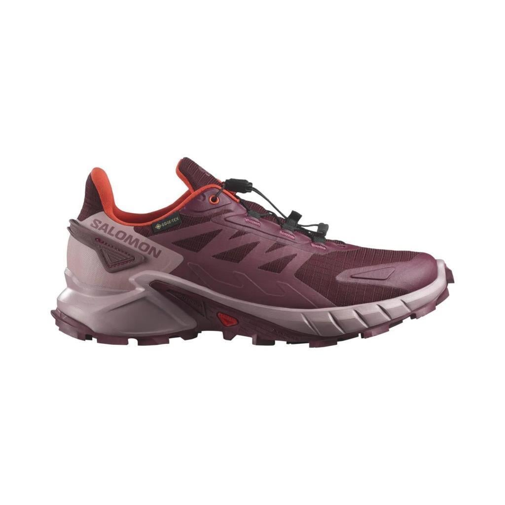 Salomon 475945 Supercross 4 GTX W Tawny Port/Deauville Mauve/Cherry Tomato Kadın Outdoor Ayakkabı