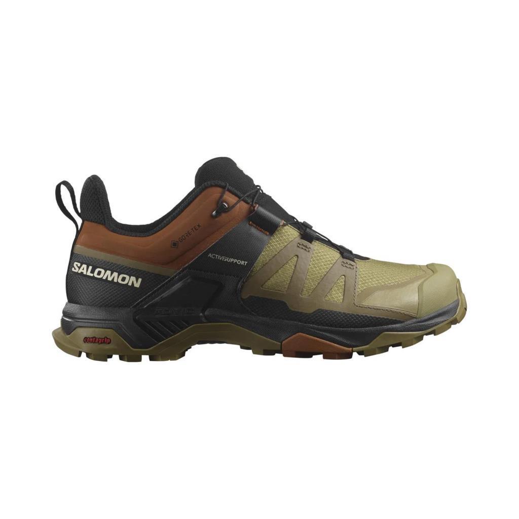 Salomon 476852 X Ultra 4 GTX Gothic Olive/Caramel Cafe/Black Erkek Outdoor Ayakkabı