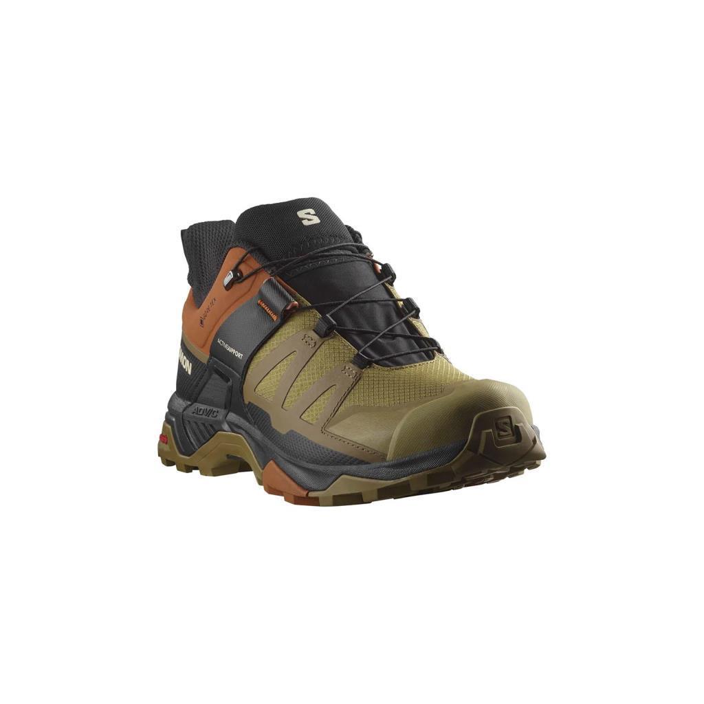 Salomon 476852 X Ultra 4 GTX Gothic Olive/Caramel Cafe/Black Erkek Outdoor Ayakkabı