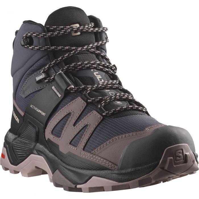 Salomon 476855 X Ultra 4 Mid GTX W Nine Iron/Shark/Cloud Gray Kadın Outdoor Ayakkabı