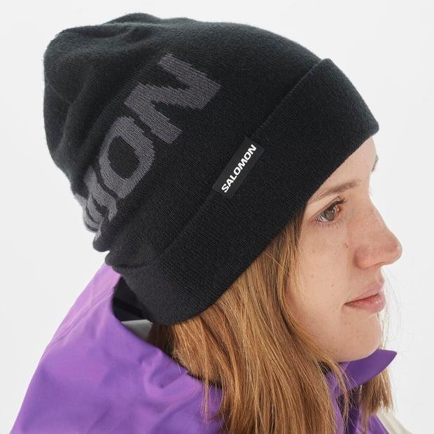Salomon LC2152900 Hermitage Beanie Deep Black Bere