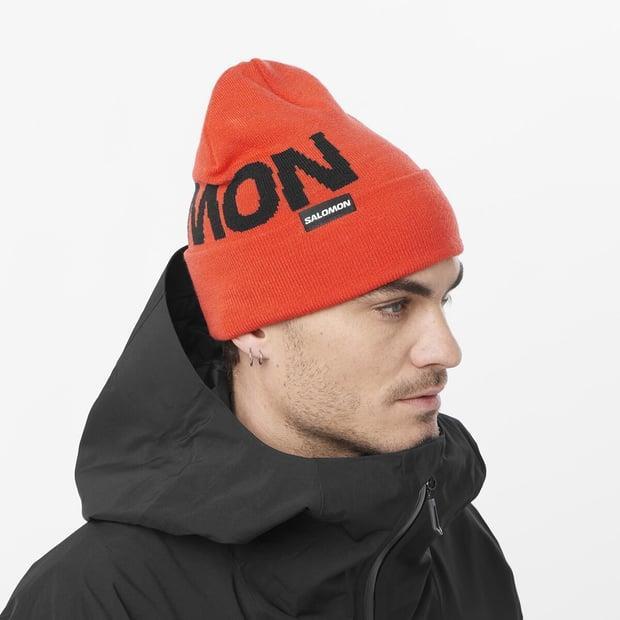 Salomon LC2302900 Hermitage Beanie Cherry Tomato Bere