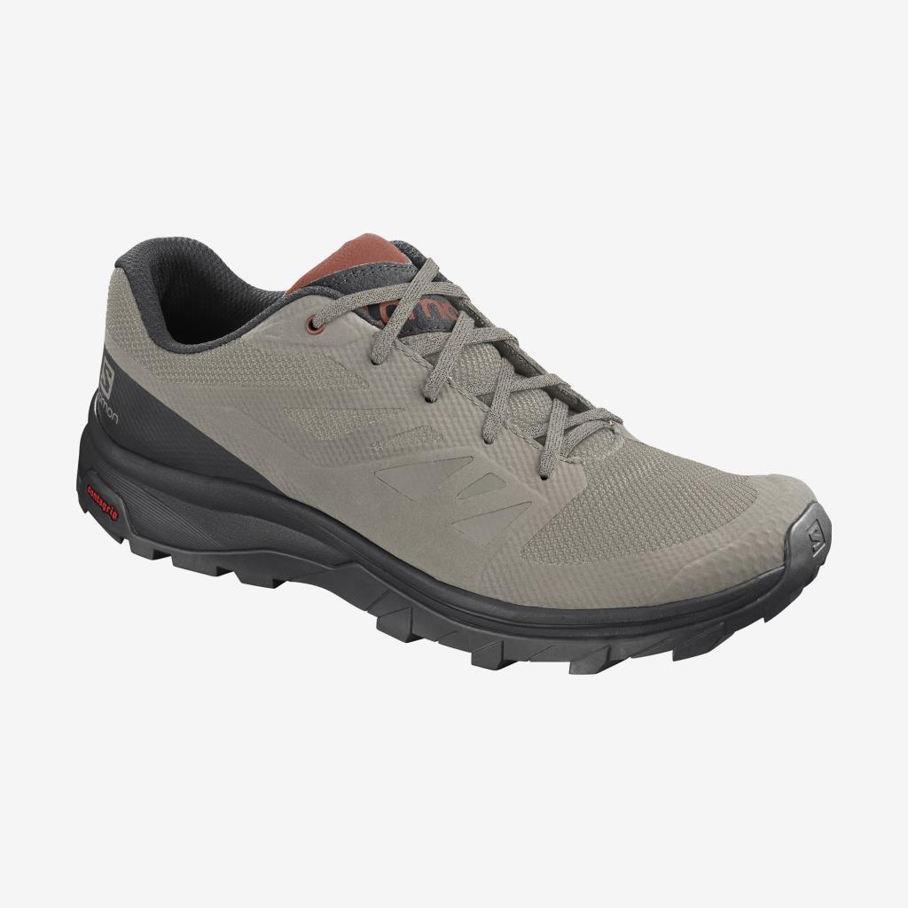 Salomon Outline 409963 Vintage Kaki/Black/Burnt Brick Erkek Outdoor Ayakkabı