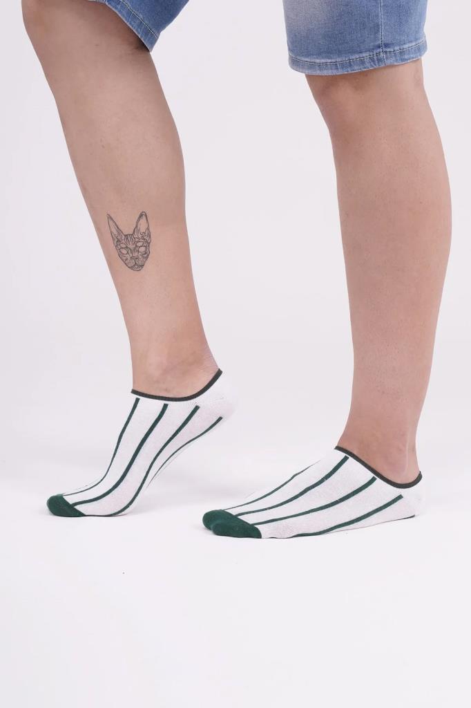 The Socks Company 150P 3 Çift Desenli Erkek Görünmez Çorap