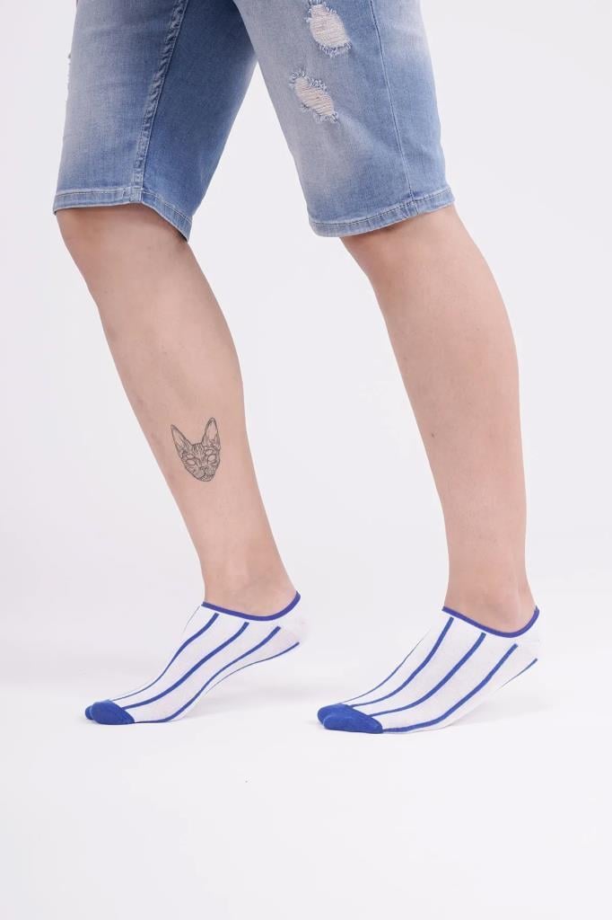 The Socks Company 150P 3 Çift Desenli Erkek Görünmez Çorap