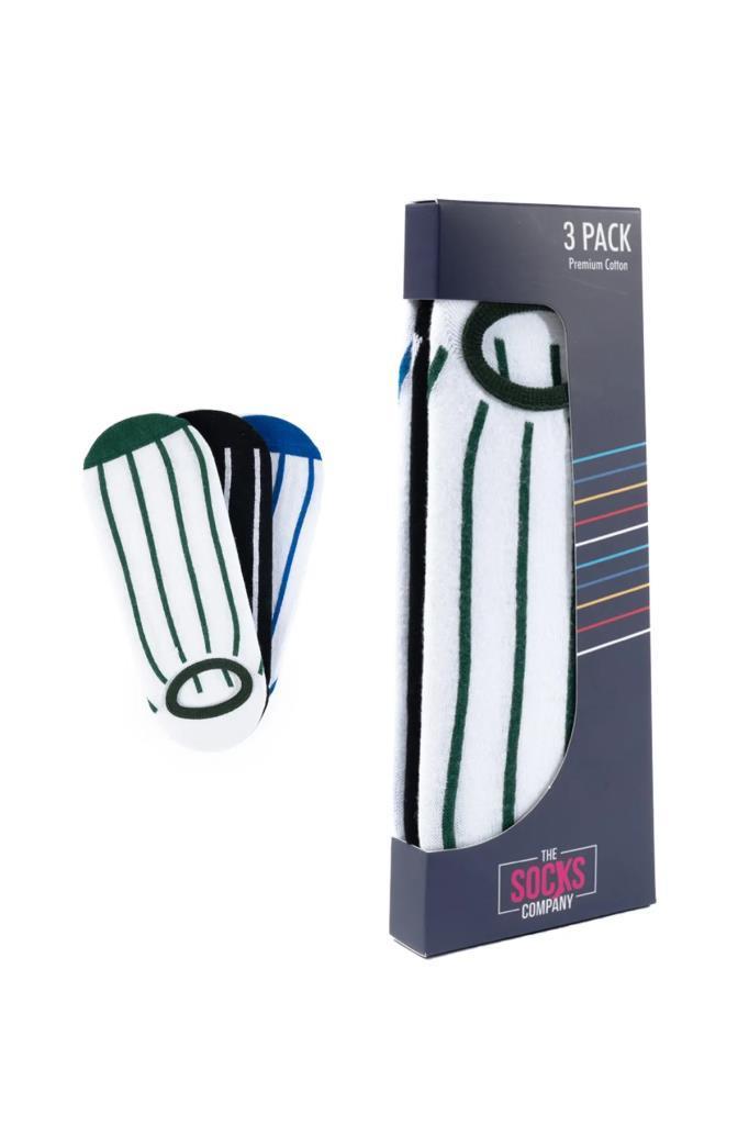 The Socks Company 150P 3 Çift Desenli Erkek Görünmez Çorap