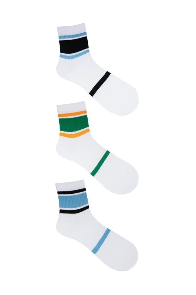 The Socks Company 977P 3 Çift Pamuk Erkek Tenis Çorap