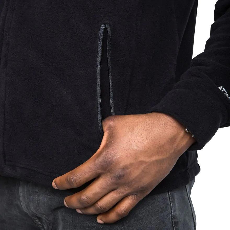 Trespass MAFLFLJ20009 BERNAL - MALE FLEECE AT300 Black Noir Erkek Polar