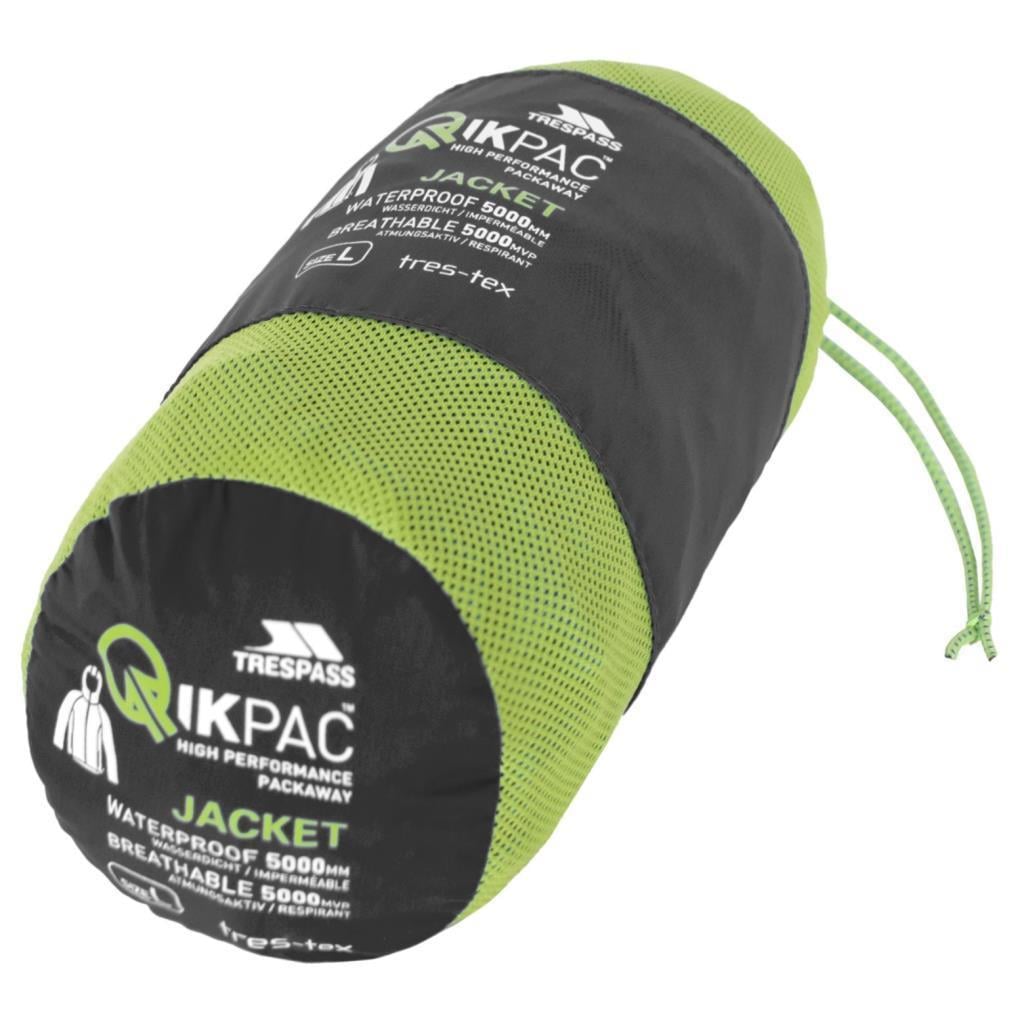 Trespass UAJKRATR0001 Qikpac X TP75 Black Erkek Yağmurluk