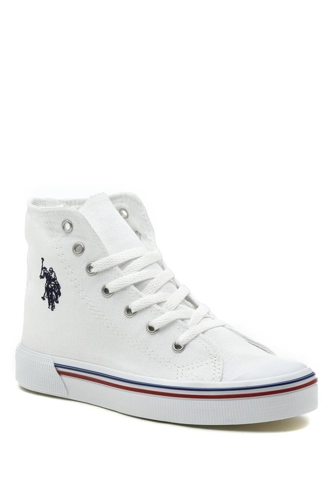 U.S Polo 101087272 Penelope High 2 FX White Kadın Ayakkabı