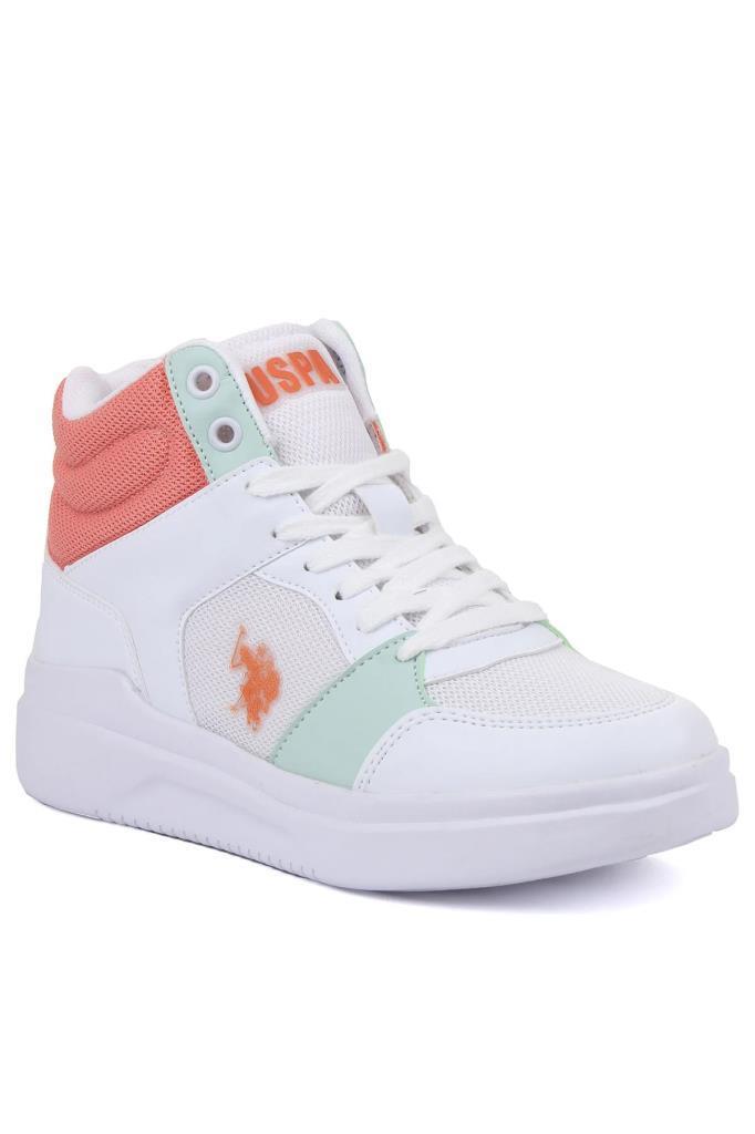 U.S.Polo Lama Wmn 3FX 101318530 White-Mint-Powder Kadın Spor Ayakkabı