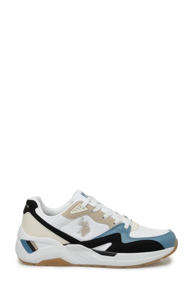 U.S. Polo Assn. 101501849 Husky 4FX Bej/Mavi/Siyah Erkek Sneaker