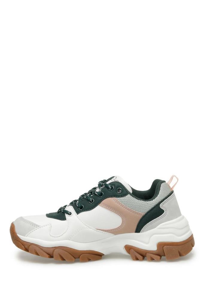 U.S. Polo Assn. 101416511 Tracky 3PR White/Green Kadın Sneaker