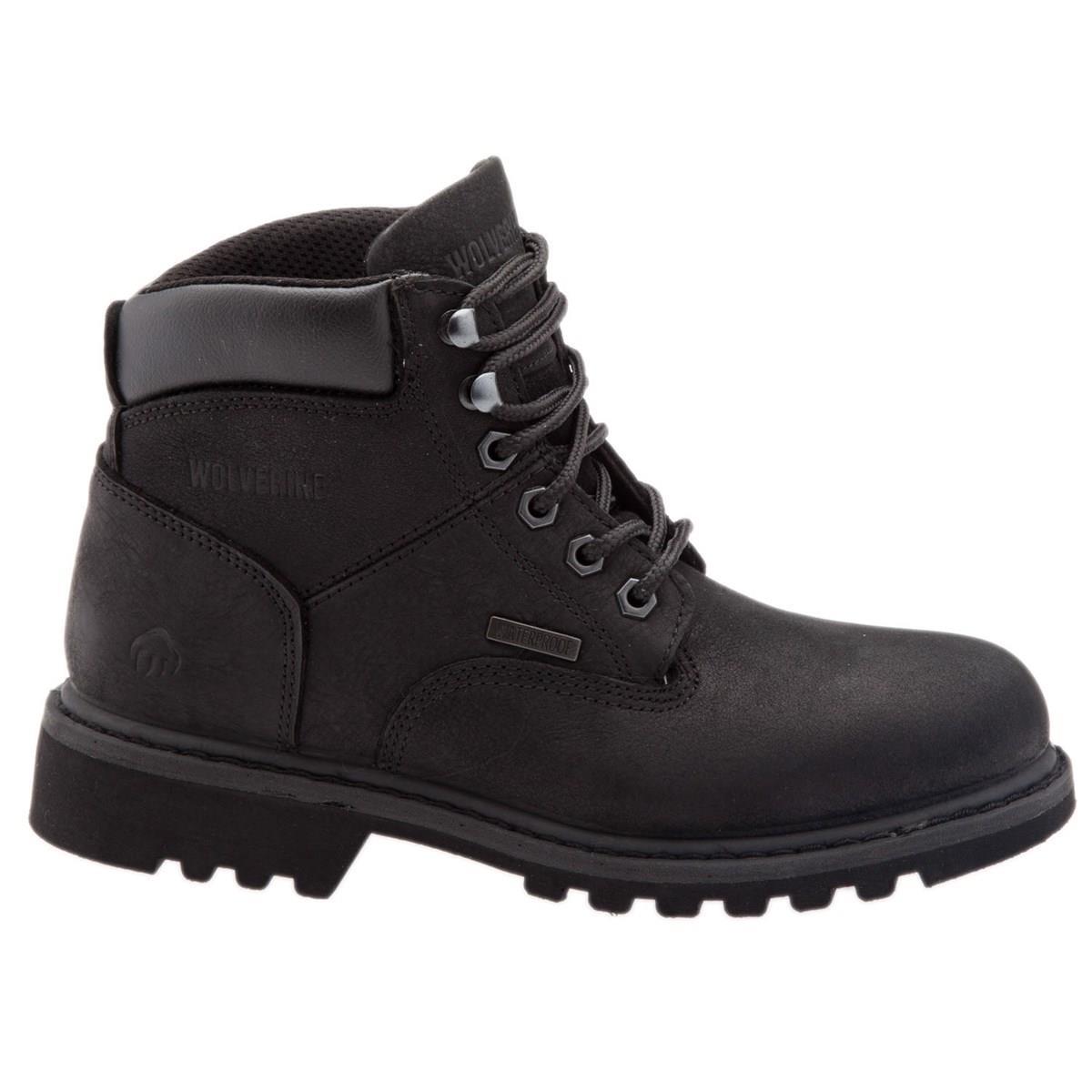 Wolverine Merlot Waterproof Black Crazy Deri Erkek Bot