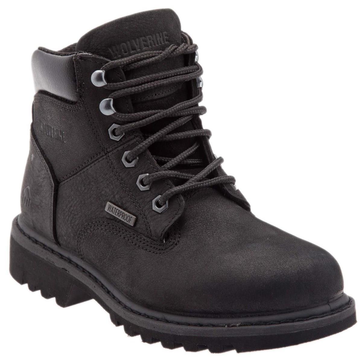 Wolverine Merlot Waterproof Black Crazy Deri Erkek Bot