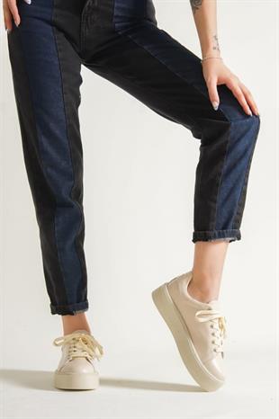 AyakkabıdaMarka 1048-Z Bej Kadın Sneaker