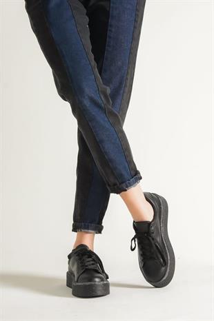 AyakkabıdaMarka 1048-Z Siyah Kadın Sneaker