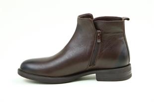 AyakkabıdaMarka 216036 İnci Kahve Fermuarlı Erkek Bot