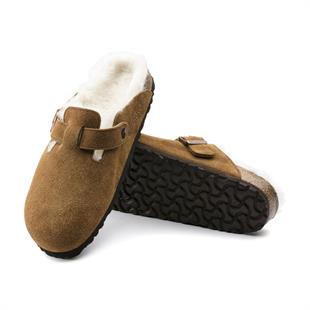 Birkenstock 1001141 Boston VL Shearling Mink Kadın Terlik