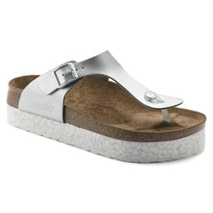 Birkenstock 1009054 Gizeh Pap Monochrome Marble Silver Kadın Terlik