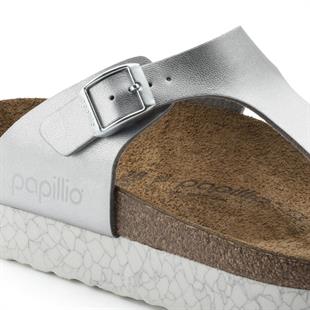 Birkenstock 1009054 Gizeh Pap Monochrome Marble Silver Kadın Terlik