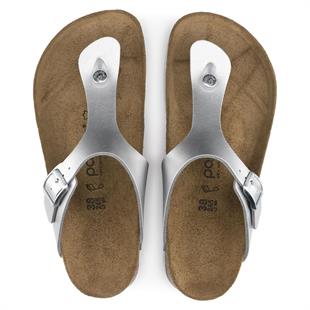 Birkenstock 1009054 Gizeh Pap Monochrome Marble Silver Kadın Terlik