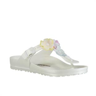 Birkenstock 1009226 Gizeh Eva Flower White Kadın Terlik