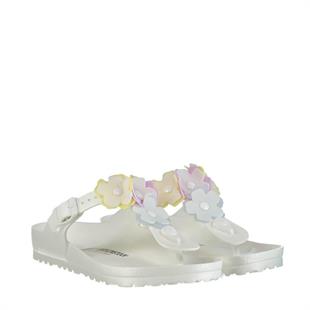 Birkenstock 1009226 Gizeh Eva Flower White Kadın Terlik