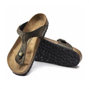 Birkenstock 1018464 Gizeh BS Shiny Python Black Kadın Terlik