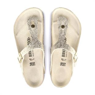 Birkenstock 1018481 Gizeh BS Shiny Python Eggshell Kadın Terlik