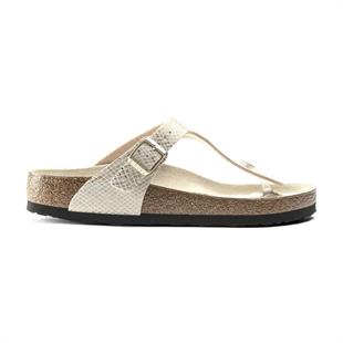 Birkenstock 1018481 Gizeh BS Shiny Python Eggshell Kadın Terlik