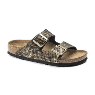 Birkenstock 1019372 Arizona BS Shiny Python Black Kadın Terlik