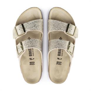 Birkenstock 1019374 Arizona BS Shiny Python Eggshell Kadın Terlik