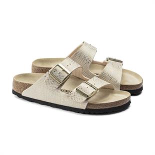 Birkenstock 1019374 Arizona BS Shiny Python Eggshell Kadın Terlik