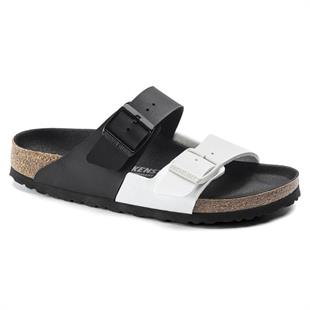 Birkenstock 1019703 Arizona BF Split Black/White Erkek Terlik