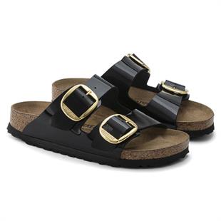 Birkenstock 1019817 Arizona Big Buckle Patent Black Kadın Terlik